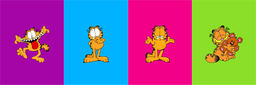 [FGF1000] BRUSH ESTAMPADO FRENTES GARFIELD NIÑO