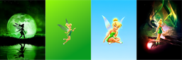 [FTK1000] BRUSH ESTAMPADO FRENTES TINKERBELL NIÑA