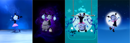 [HVA1000] BRUSH ESTAMPADO FRENTES VAMPIRINA NIÑA