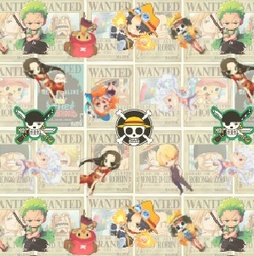 [VAO1001] BRUSH ESTAMPADO ONE PIECE FONDO CUADROS DE RECOMPENSAS