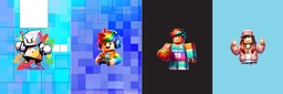 [FRB1001] BRUSH ESTAMPADO FRENTES ROBLOX FONDO COLORES NIÑO