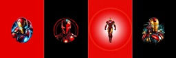 [FIM1000] BRUSH ESTAMPADO FRENTES IRON MAN NIÑO