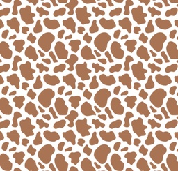 [PVC1004] BRUSH ESTAMPADO VACA CAFÉ PEQUEÑA