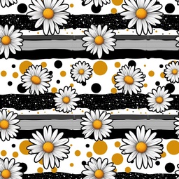 [FLO1089] BRUSH ESTAMPADO FLOR MARGARITAS