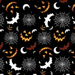 [HWN1016] BRUSH ESTAMPADO ROSTROS Y MURCIELAGOS