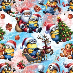 [NMS1002] BRUSH ESTAMPADO NAVIDAD MINIONS 3