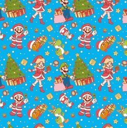 [NMB1005] BRUSH ESTAMPADO NAVIDAD MARIO BROS