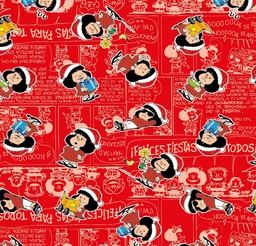 [NMF1000] BRUSH ESTAMPADO NAVIDAD MAFALDA