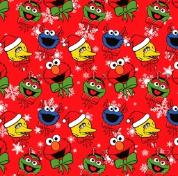 [NPZ1000] BRUSH ESTAMPADO NAVIDAD PLAZA SÉSAMO