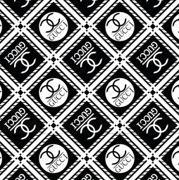 [MGC1001] BRUSH ESTAMPADO GUCCI BLANCO NEGRO