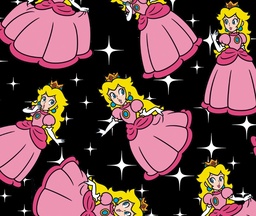 [DPE1002] BRUSH ESTAMPADO PEACH FONDO NEGRO