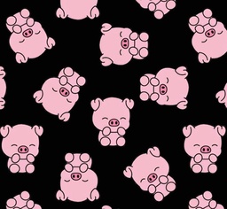 [ACH1005] BRUSH ESTAMPADO CHANCHO FELIZ