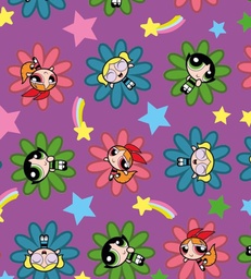 [DCS1001] BRUSH ESTAMPADO CHICAS PODEROSAS FLORES