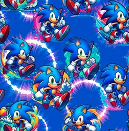 [VSC1014] BRUSH ESTAMPADO SONIC CORRIENDO