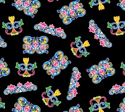[FPT1008] BRUSH ESTAMPADO PATRIO DISEÑO CARRETA