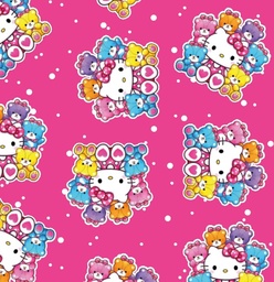 [DHK1017] BRUSH ESTAMPADO HELLO KITTY Y SUS PELUCHES