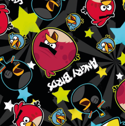[VAB1000] BRUSH ESTAMPADO ANGRY BIRDS ESTRELLAS