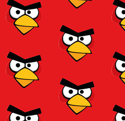 [VAB1002] BRUSH ESTAMPADO ANGRY BIRDS ROJO