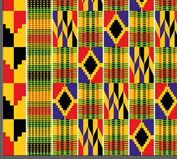 [FDN1038] BRUSH ESTAMPADO RAYAS & FIGURAS GEOMETRICAS AFRICANAS