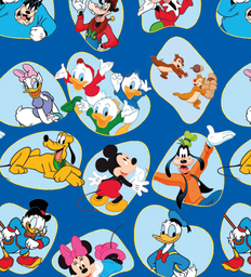 [VMK1013] BRUSH ESTAMPADO MICKEY & SUS AMIGOS FONDO AZUL