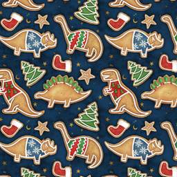 [VELDINO1002] VELVET ESTAMPADO DINOSAURIO NAVIDEÑOR 1002